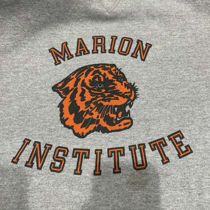 90's RUSSELL ATHLETIC "MARION INSTITUTE" カレッジ スウェット グレー (XL)/A8103S-SO