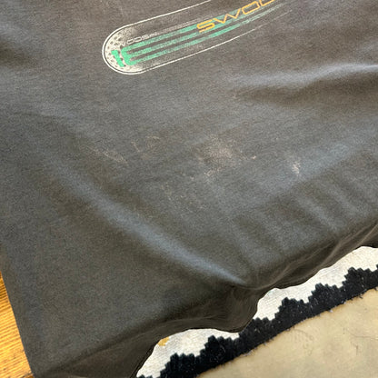 90's NIKE SWOOSH18 ナイキゴルフ Tシャツ フェード 黒(XL)/B2012T-SO