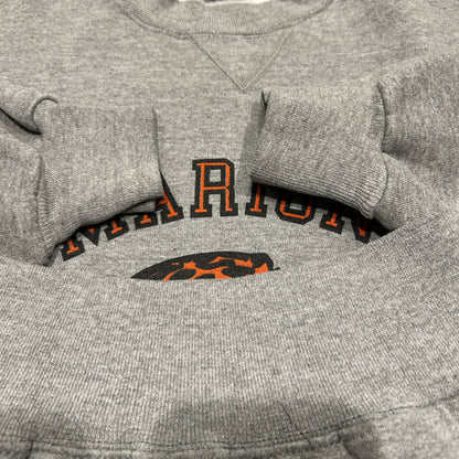 90's RUSSELL ATHLETIC "MARION INSTITUTE" カレッジ スウェット グレー (XL)/A8103S-SO