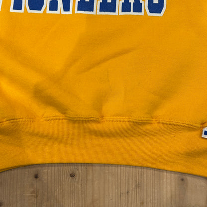90's RUSSELL ATHLETIC "STILLWATER PIONEERS" カレッジ スウェット イエロー (M)/A6712S-SO