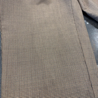 00's GRANT THOMAS 千鳥格子柄 2タック ウールスラックス ベージュ (W36/L30) /B3454P-SO