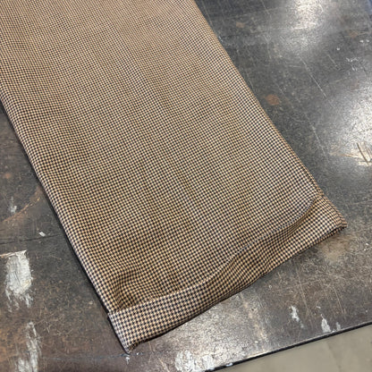 00's GRANT THOMAS 千鳥格子柄 2タック ウールスラックス ベージュ (W36/L30) /B3454P-SO