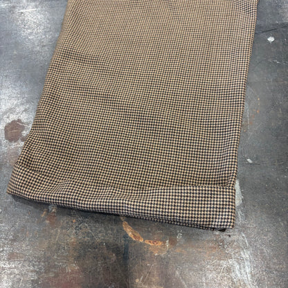 00's GRANT THOMAS 千鳥格子柄 2タック ウールスラックス ベージュ (W36/L30) /B3454P-SO