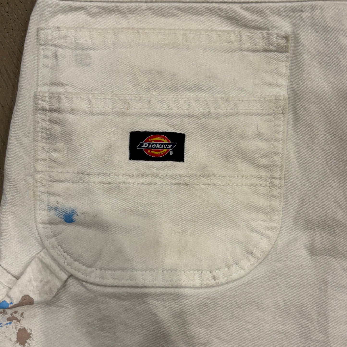 00's Dickies×Sherwin Williams ディッキーズ ペインターショーツ ハーフパンツ  白 (W36)/A7363P-SO