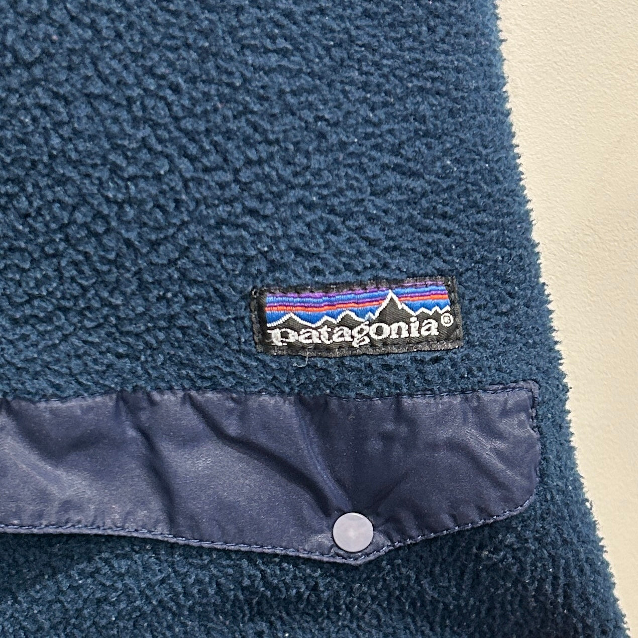 90's Patagonia パタゴニア スナップT フリースプルオーバー ネイビー /A9831F-SO