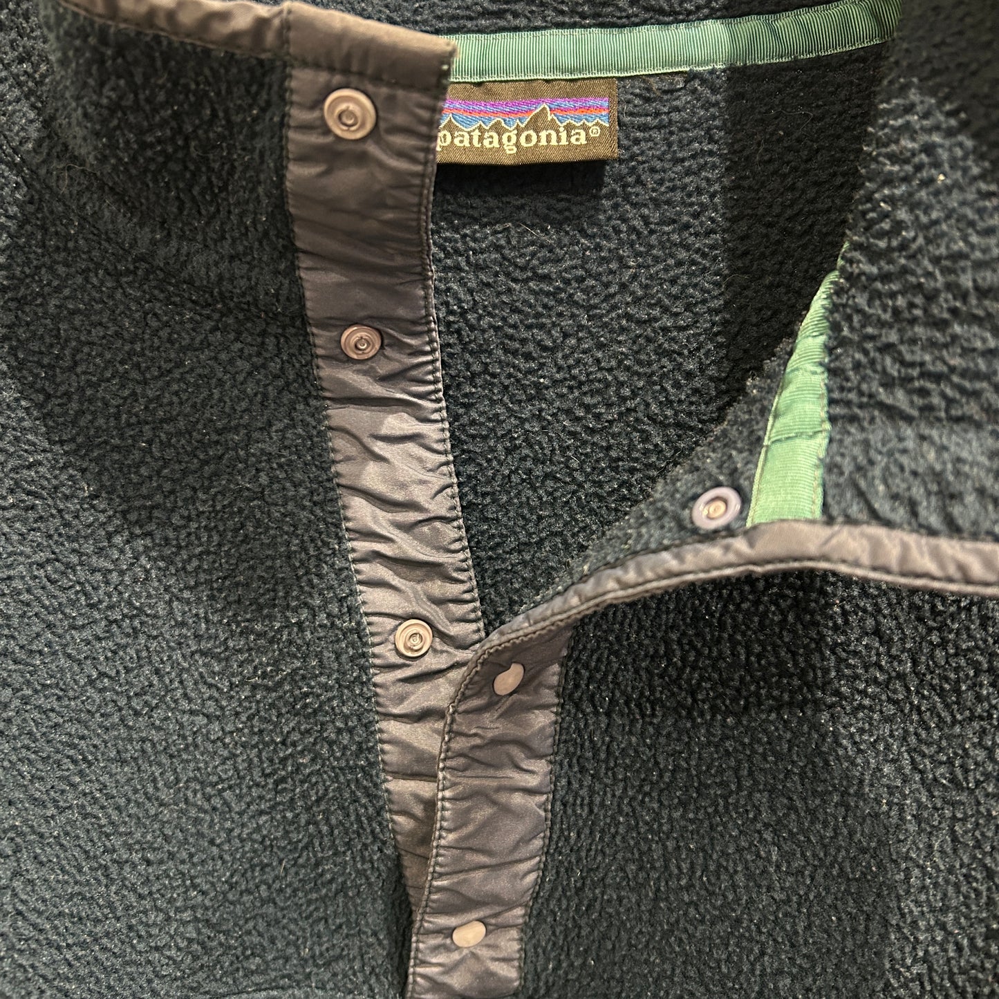 90's Patagonia パタゴニア スナップT フリースプルオーバー ネイビー /A9831F-SO