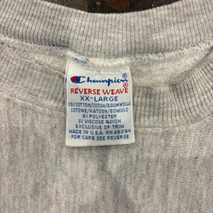 90's  Campion  リバースウィーブ  PENN STATE ワッペン スウェット グレー 2XL /A7883S-SO