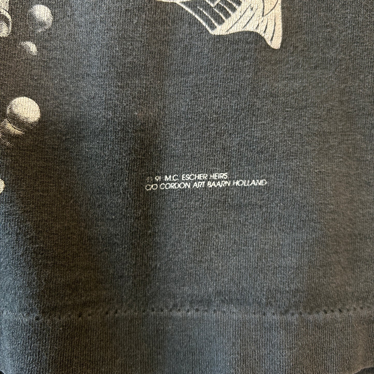 90's ANDAZIA M.C.Escher マウリッツ・エッシャー アートマルチプリントTシャツ (L)/C0891T-SO