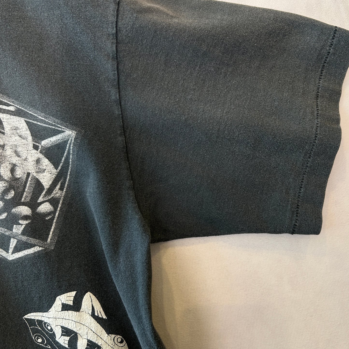 90's ANDAZIA M.C.Escher マウリッツ・エッシャー アートマルチプリントTシャツ (L)/C0891T-SO