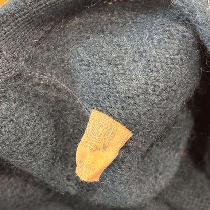 60's Unknown モヘアカーディガン エンブレムメタルボタン ブルー系 (M)/A9225K-SO