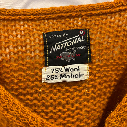 60's National shirt shop モヘアニット オレンジ (M)/A8725K-SO