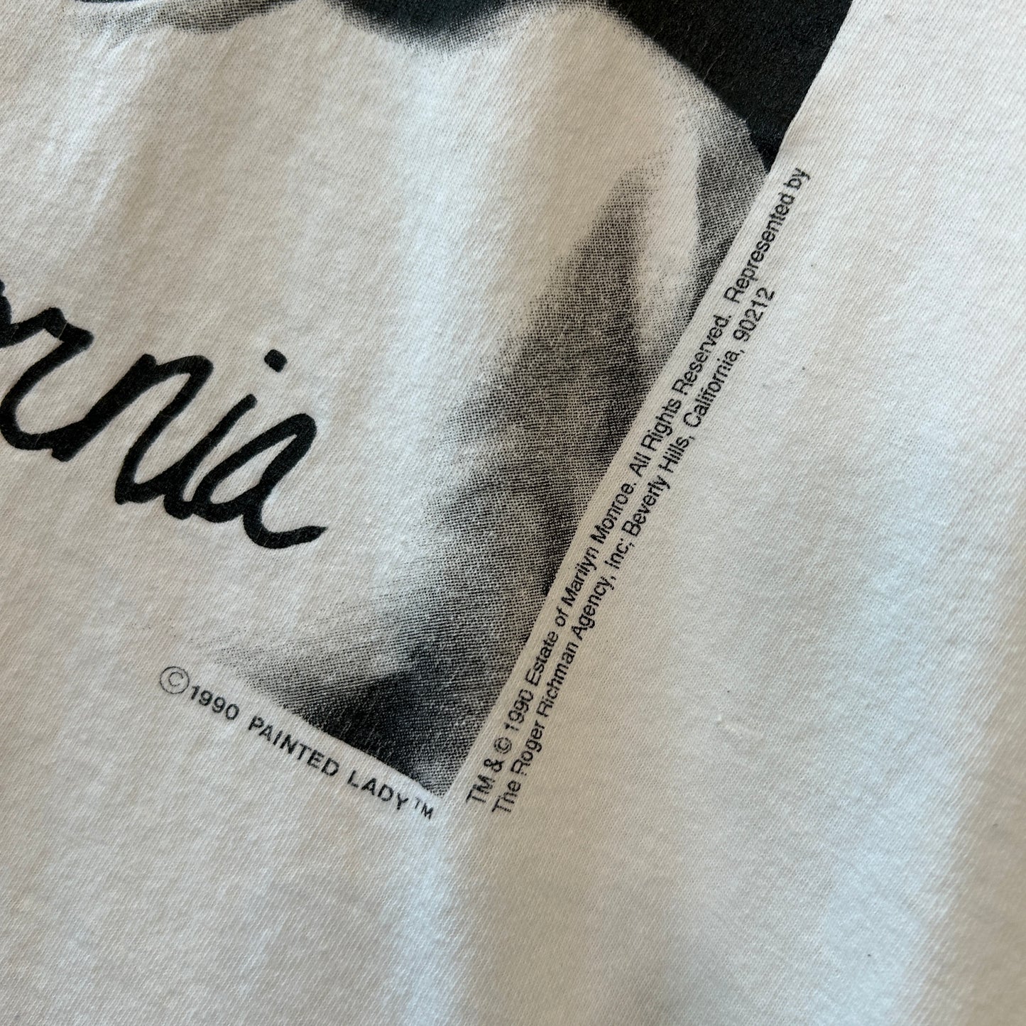 90's Marilyn Monroe マリリン・モンロー フォトTシャツ 白(L)C0890T-SO