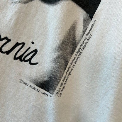 90's Marilyn Monroe マリリン・モンロー フォトTシャツ 白(L)C0890T-SO