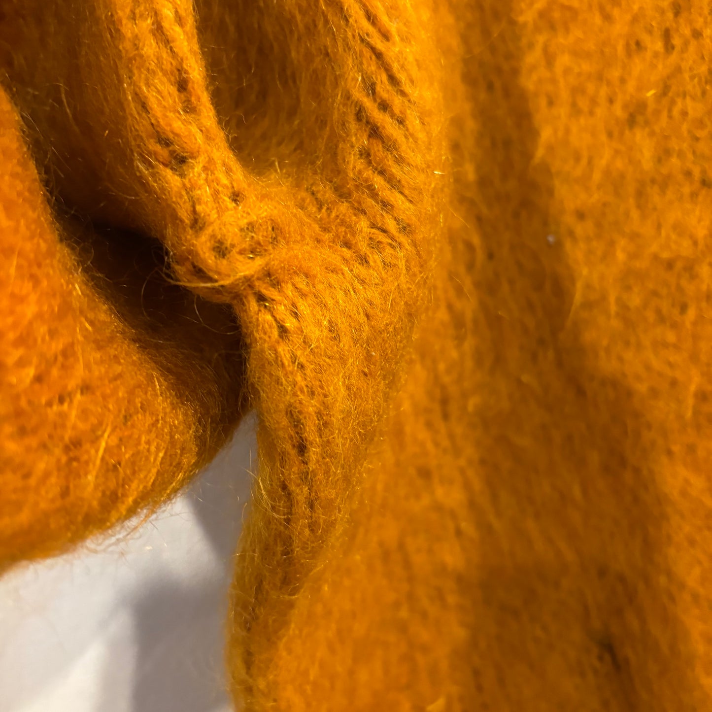 60's National shirt shop モヘアニット オレンジ (M)/A8725K-SO