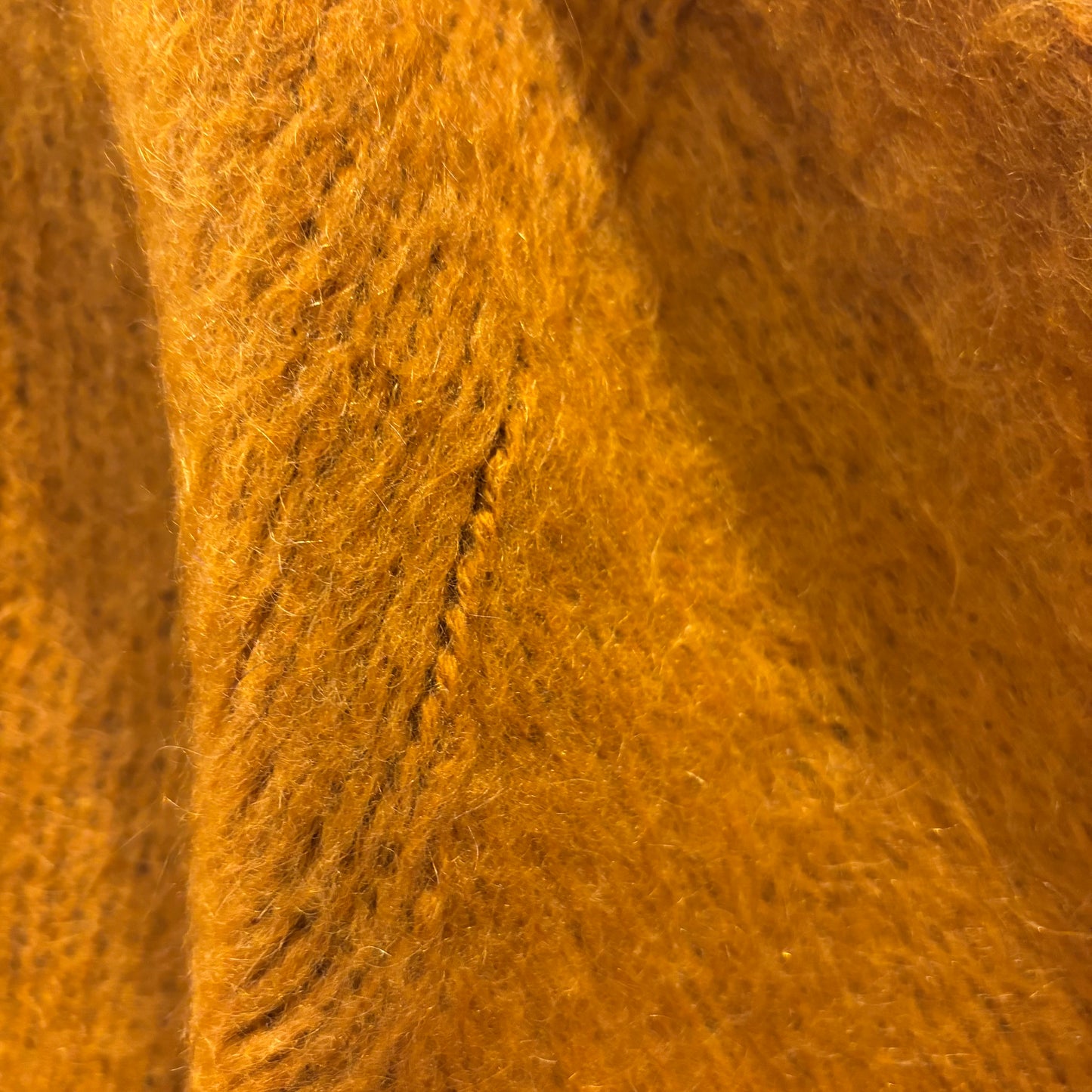 60's National shirt shop モヘアニット オレンジ (M)/A8725K-SO