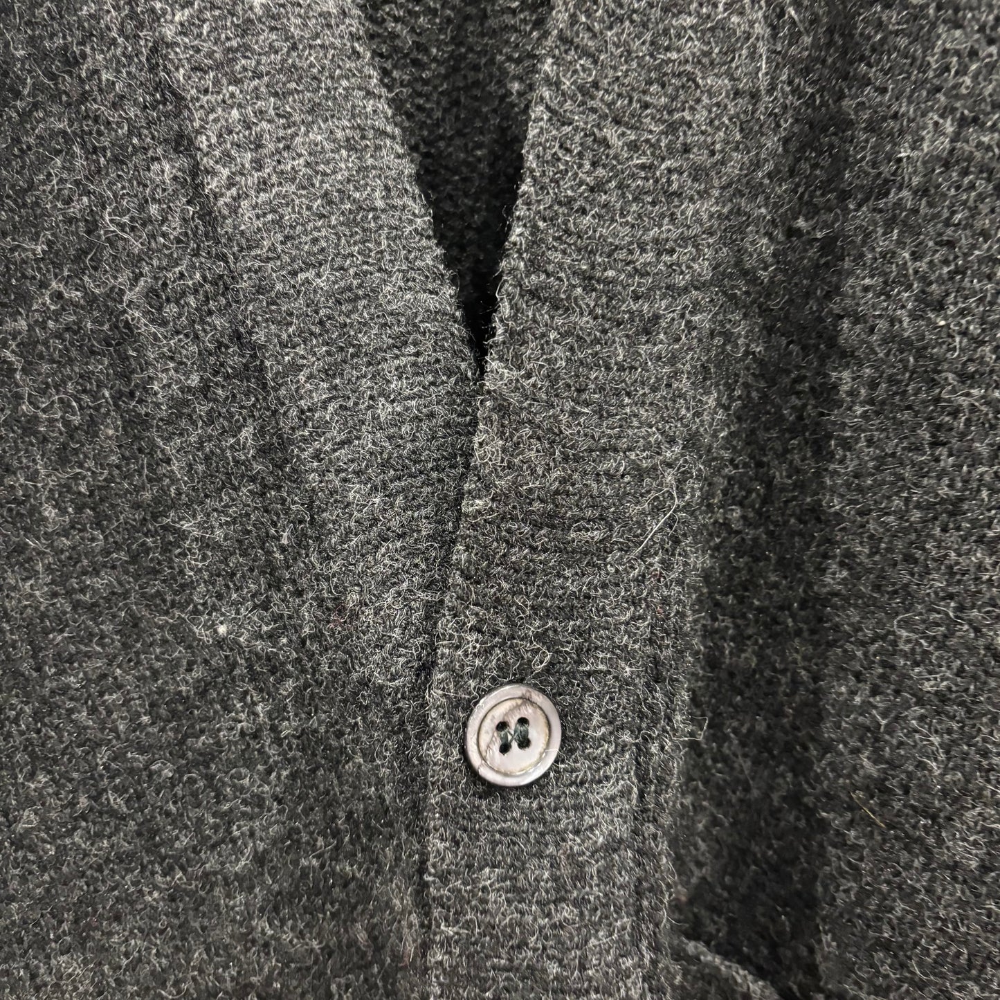 60's Pilgrim  ウールカーディガン 黒赤白 (サイズ不明)/A9226K-SO