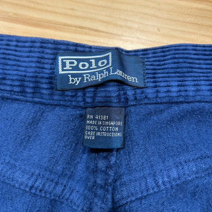 90's~ Polo Ralph Lauren corduroy pants ラルフローレン コーデュロイ パンツ ブルー (36 30)/A9092P-SO