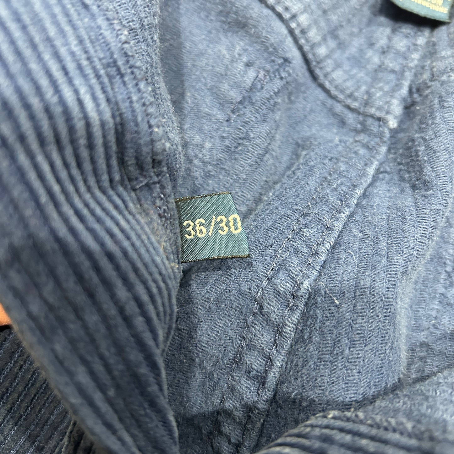 90's~ Polo Ralph Lauren corduroy pants ラルフローレン コーデュロイ パンツ ブルー (36 30)/A9092P-SO