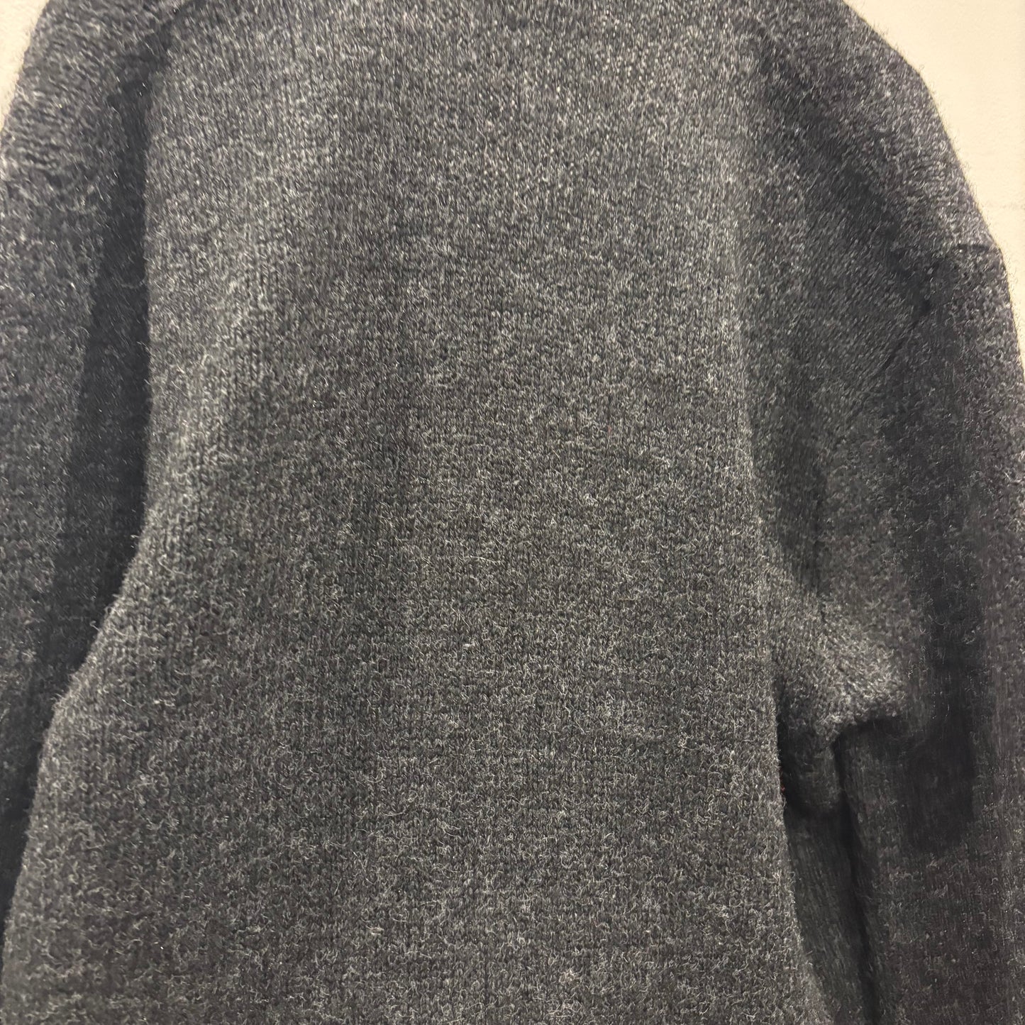 60's Pilgrim  ウールカーディガン 黒赤白 (サイズ不明)/A9226K-SO