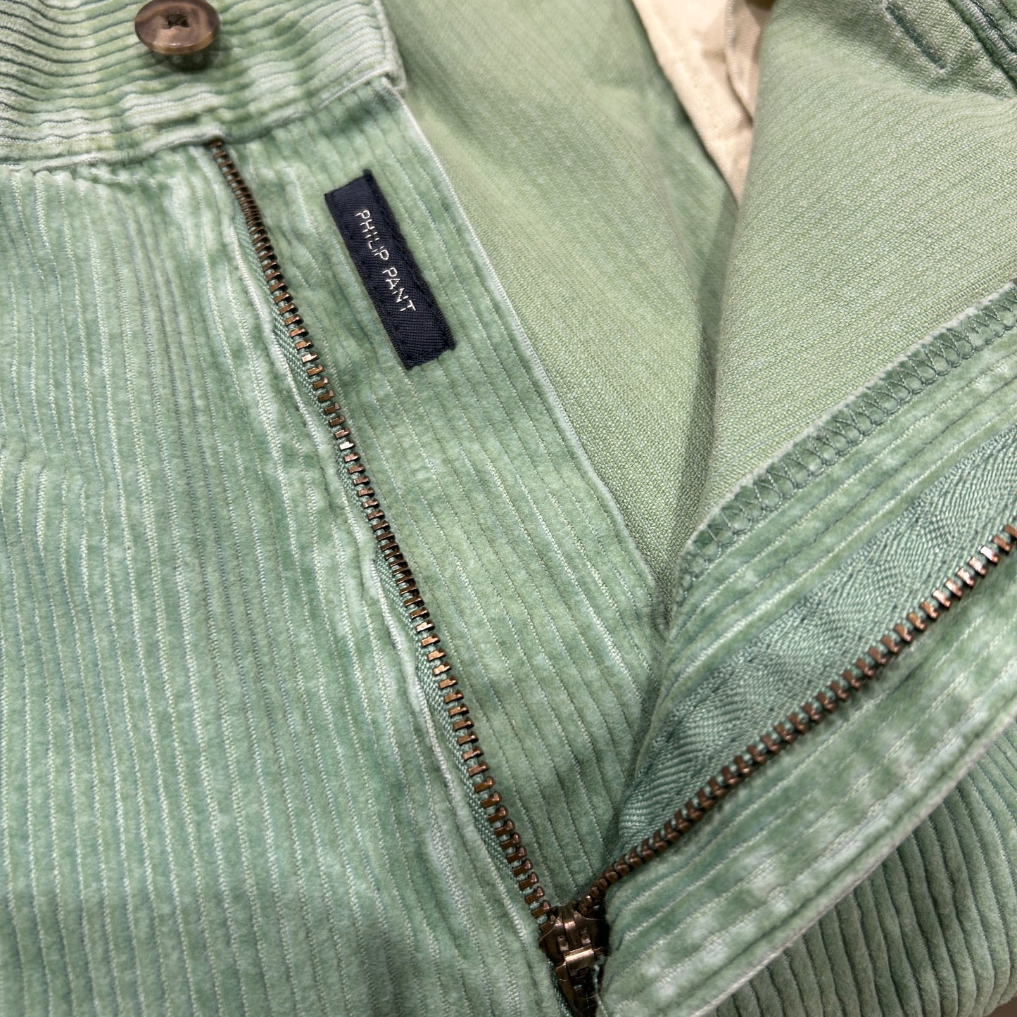 90's~ Polo by Ralph Lauren corduroy Philip pants ラルフローレン コーデュロイ パンツ ライトグリーン (40 30)/A9125P-SO