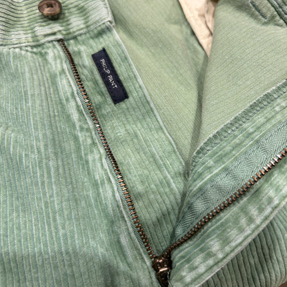 90's~ Polo by Ralph Lauren corduroy Philip pants ラルフローレン コーデュロイ パンツ ライトグリーン (40 30)/A9125P-SO