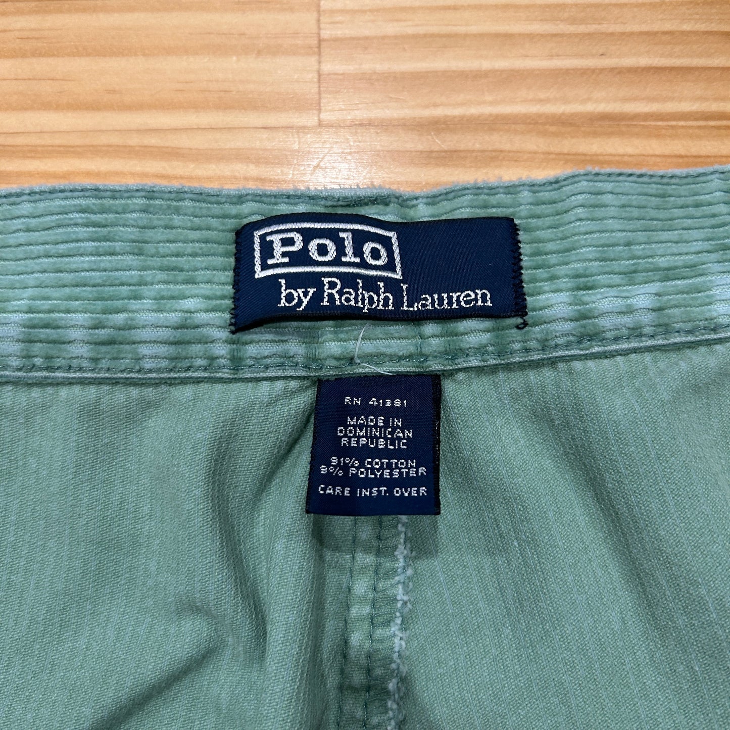 90's~ Polo by Ralph Lauren corduroy Philip pants ラルフローレン コーデュロイ パンツ ライトグリーン (40 30)/A9125P-SO