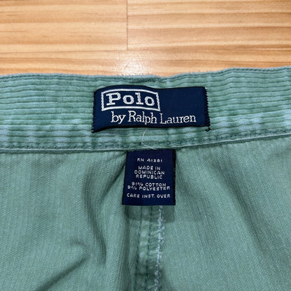 90's~ Polo by Ralph Lauren corduroy Philip pants ラルフローレン コーデュロイ パンツ ライトグリーン (40 30)/A9125P-SO