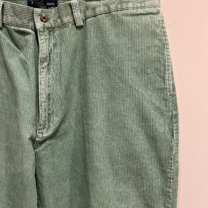 90's~ Polo by Ralph Lauren corduroy Philip pants ラルフローレン コーデュロイ パンツ ライトグリーン (40 30)/A9125P-SO