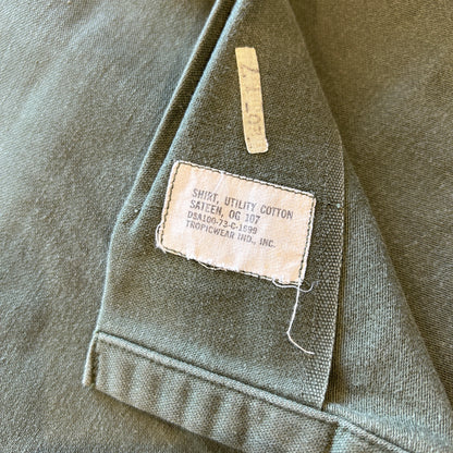 70's USMC ユーティリティーシャツ ステンシル OG 107 (15 1/2 ×33)/B2856SH-SO