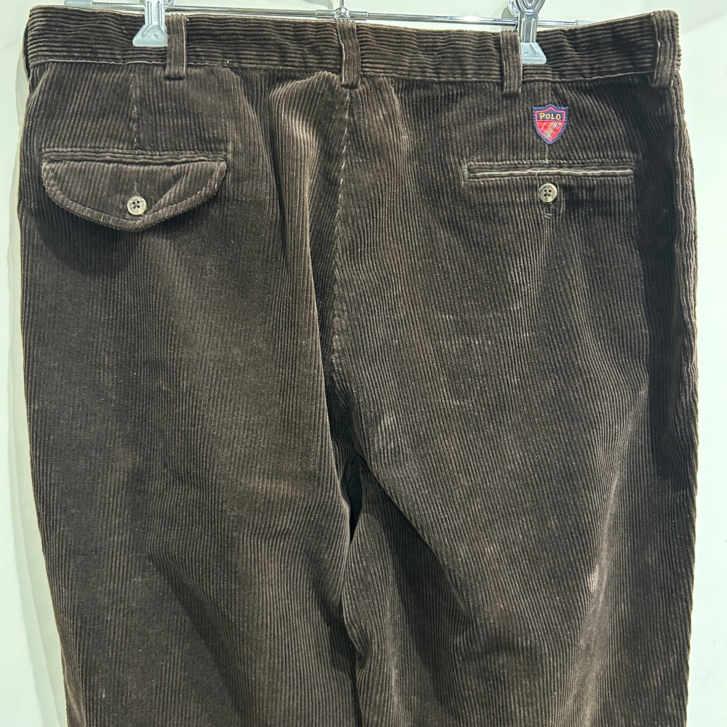 90's~ POLO GOLF corduroy classic golf pant ポロゴルフ コーデュロイ パンツ ブラウン (38 32)/A9112P-SO