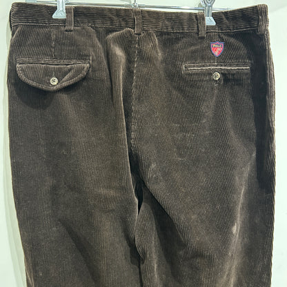 90's~ POLO GOLF corduroy classic golf pant ポロゴルフ コーデュロイ パンツ ブラウン (38 32)/A9112P-SO