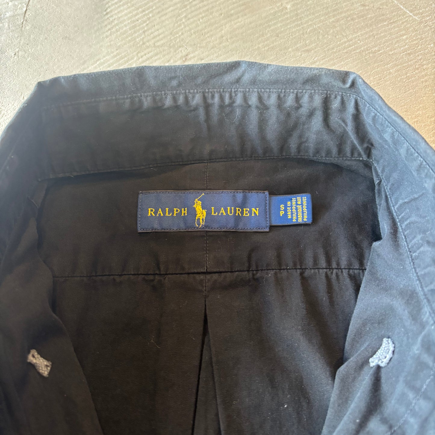 Ralph Lauren ラルフローレン 長袖 シャツ 黒 (S)/A8044SH-SO