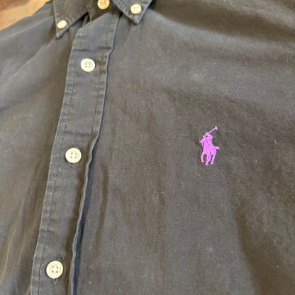 Ralph Lauren ラルフローレン 長袖 シャツ 黒 (S)/A8044SH-SO