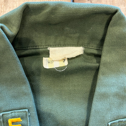 60's U.S.ARMY ユーティリティシャツ OG 107 1stモデル後期 筒袖 /A7735SH-SO