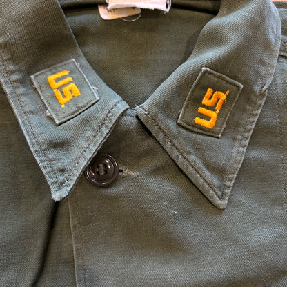 60's U.S.ARMY ユーティリティシャツ OG 107 1stモデル後期 筒袖 /A7735SH-SO