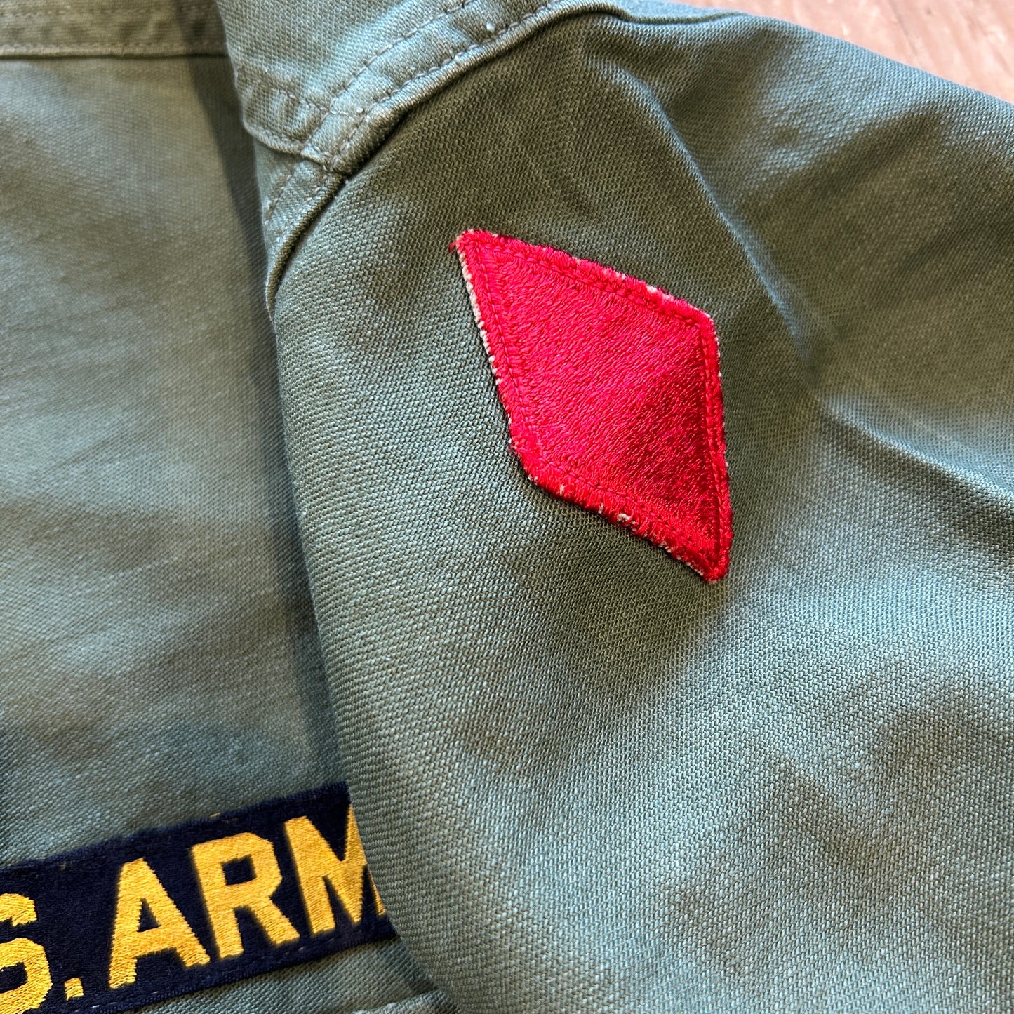 60's U.S.ARMY ユーティリティシャツ OG 107 1stモデル後期 筒袖 /A7735SH-SO