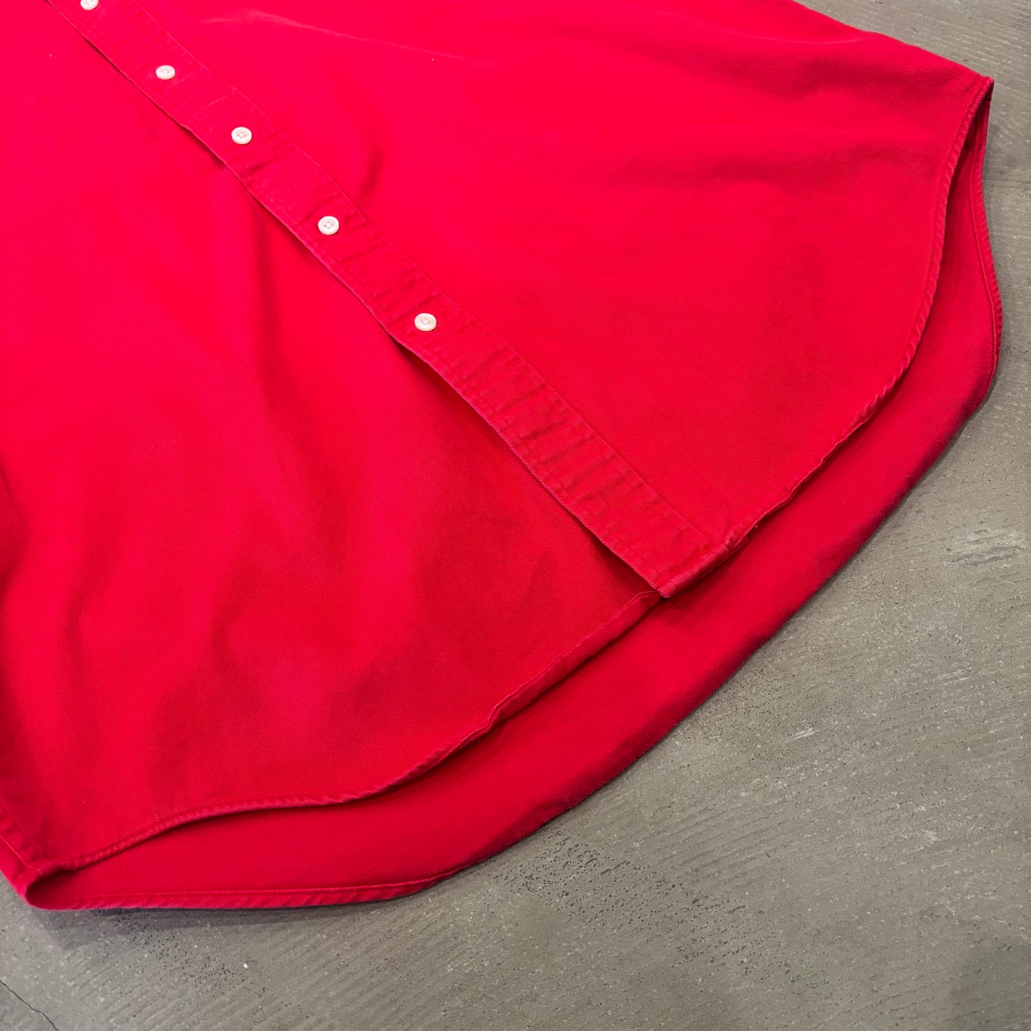 00's Ralph Lauren ラルフローレン "BLAIRE" 長袖 シャツ 赤 (S)/A8221SH-SO