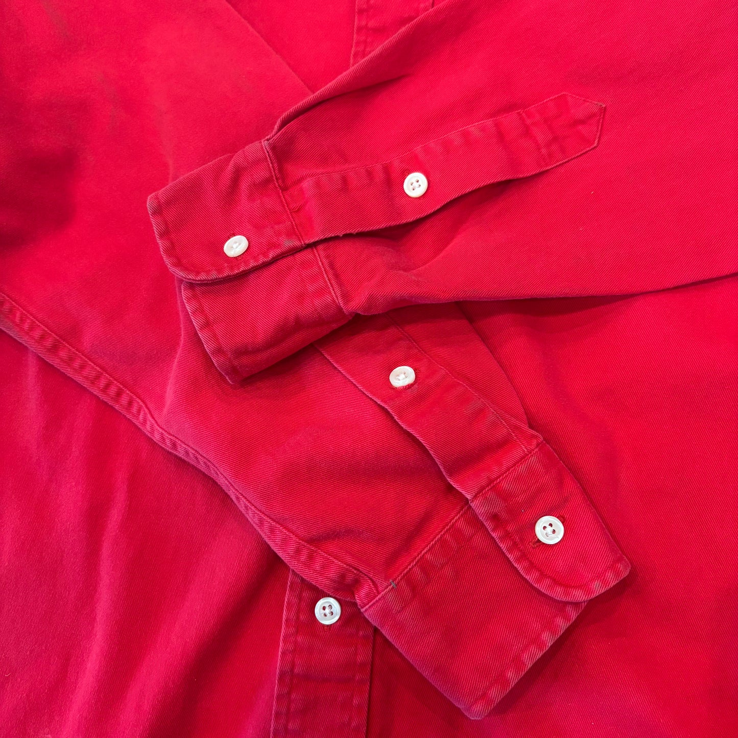 00's Ralph Lauren ラルフローレン "BLAIRE" 長袖 シャツ 赤 (S)/A8221SH-SO