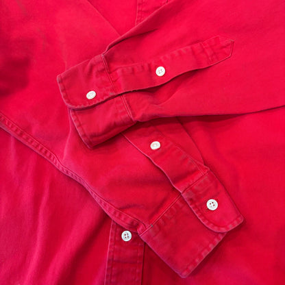 00's Ralph Lauren ラルフローレン "BLAIRE" 長袖 シャツ 赤 (S)/A8221SH-SO