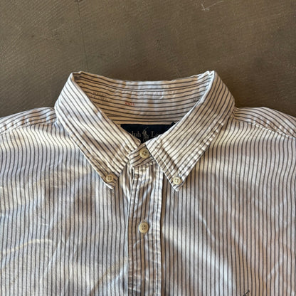Ralph Lauren ラルフローレン "CLASSIC FIT"ストライプシャツ (XL)/A8001SH-SO