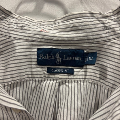 Ralph Lauren ラルフローレン "CLASSIC FIT"ストライプシャツ (XL)/A8001SH-SO