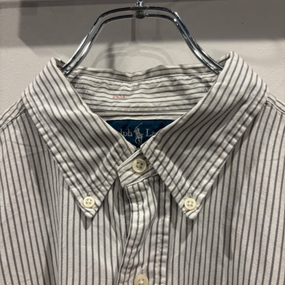 Ralph Lauren ラルフローレン "CLASSIC FIT"ストライプシャツ (XL)/A8001SH-SO