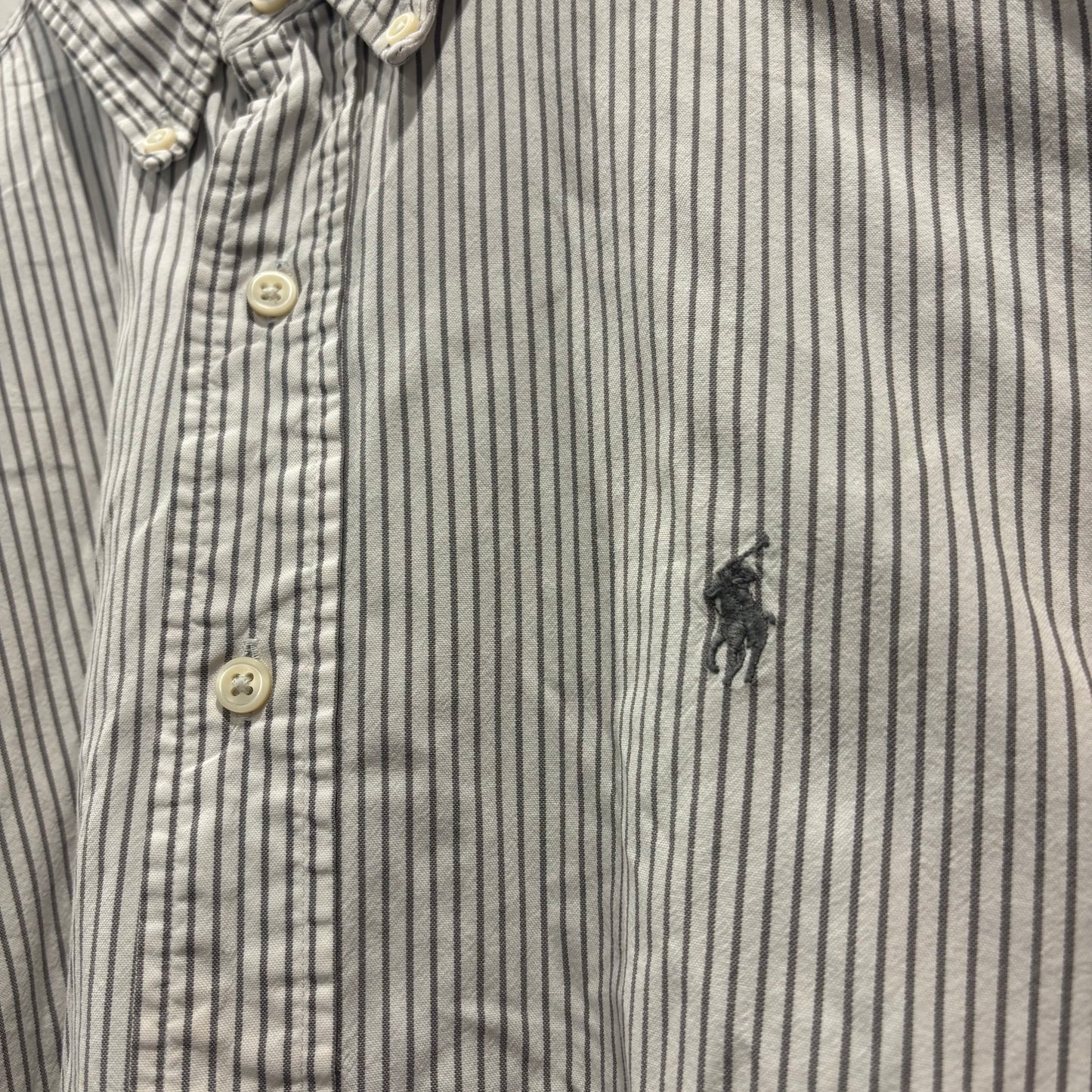 Ralph Lauren ラルフローレン "CLASSIC FIT"ストライプシャツ (XL)/A8001SH-SO