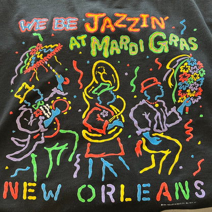 90's New Orleans JazzイベントTシャツ ネオンカラープリント(XL)/A4124T-S