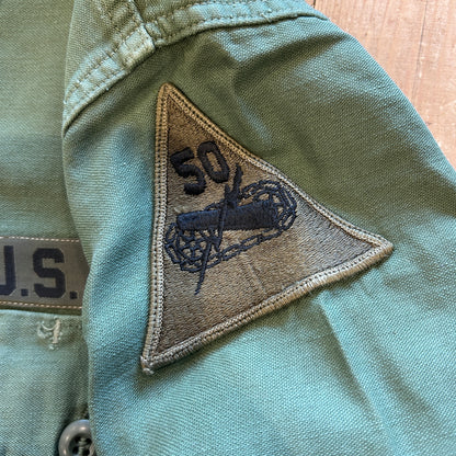 60's U.S.ARMY ユーティリティーシャツ OG107 (15 1/2)/A7740SH-SO