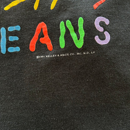 90's New Orleans JazzイベントTシャツ ネオンカラープリント(XL)/A4124T-S