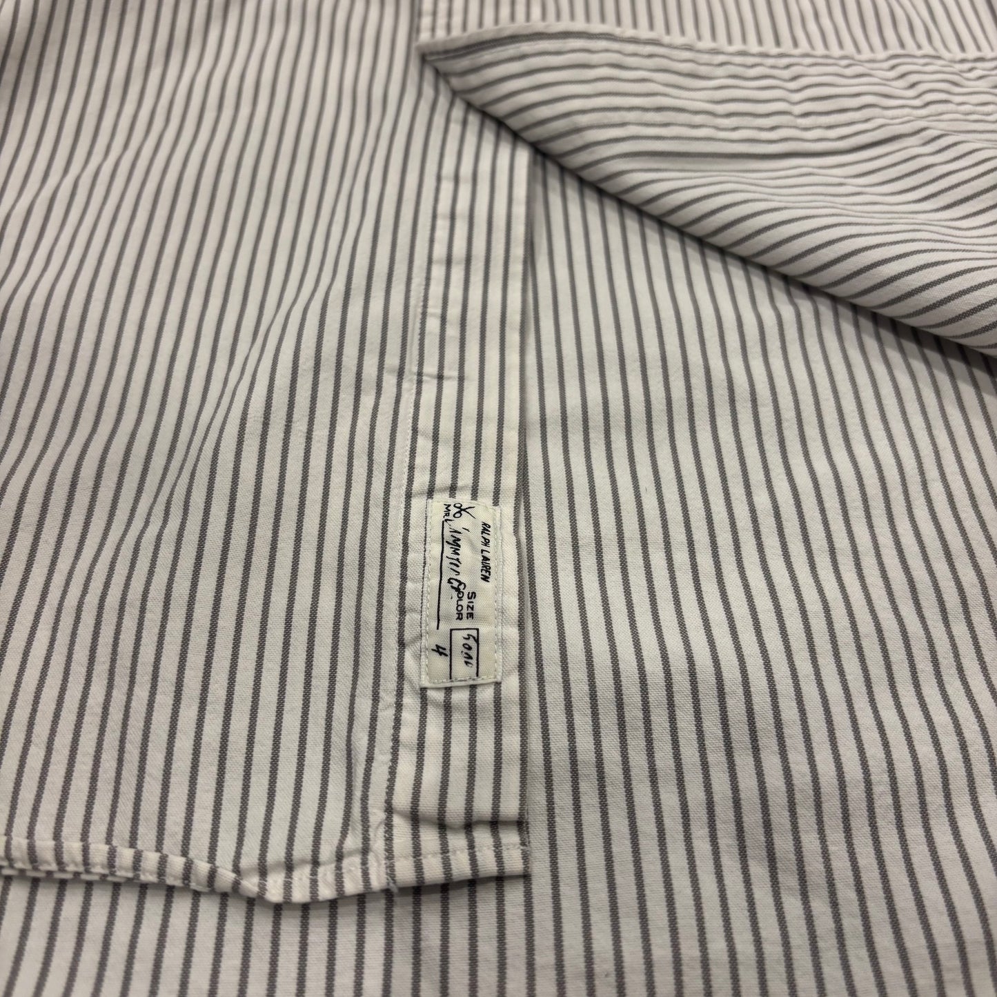 Ralph Lauren ラルフローレン "CLASSIC FIT"ストライプシャツ (XL)/A8001SH-SO