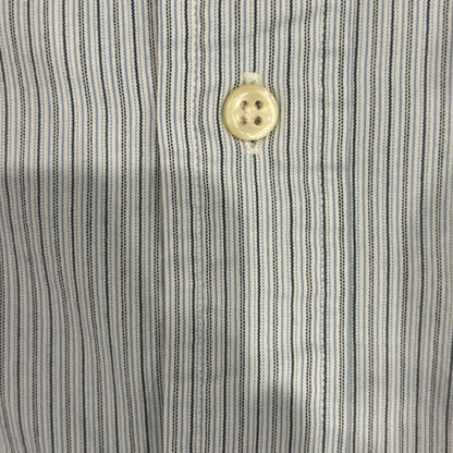 00's Ralph Lauren ラルフローレン ストライプシャツ 白青 (XL)/A7967S-SO