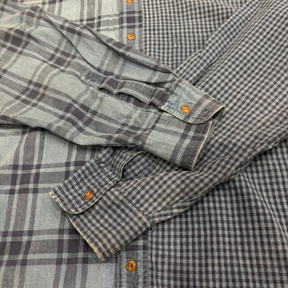 80's Chaps Ralph Lauren チャップスラルフローレン ノーカラーシャツ (XL)/B3446SH-SO