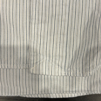 00's Ralph Lauren ラルフローレン ストライプシャツ 白青 (XL)/A7967S-SO